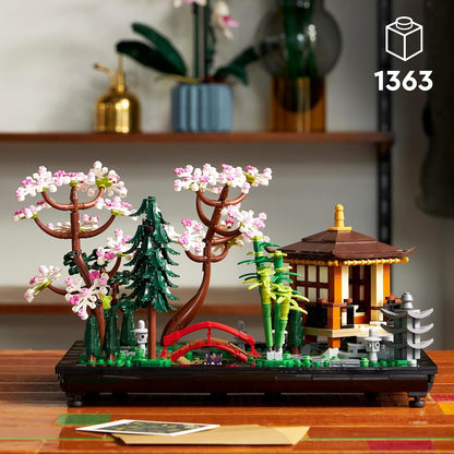LEGO Icons Tranquil Garden 10315 Creative Building Set, A Gift Idea for Adult Fans of Japanese Zen Gardens and Meditation, Build-and-Display This Home Decor Set for The Home or Office