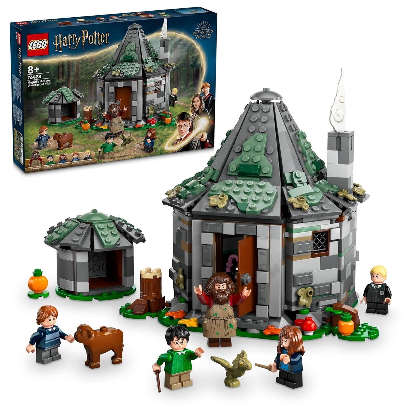 LEGO 76428 Harry Potter Hagrid’s Hut: an Unexpected Visit (896 Pieces)