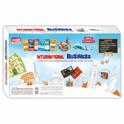 Ankit Toys International Business Board Game – 38×38 cm Global Trade Game for Kids & Families