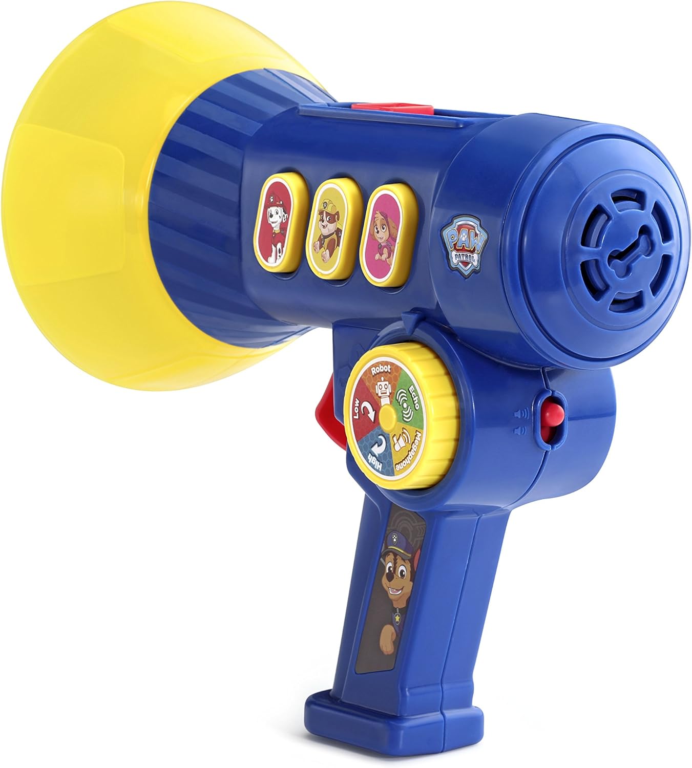 VTech PAW Patrol Megaphone Mission Voice Changer, Blue | Interactive Voice Changer with Siren, Character Sounds, Flashlight & PAW Patrol Rescue Role Play Toy