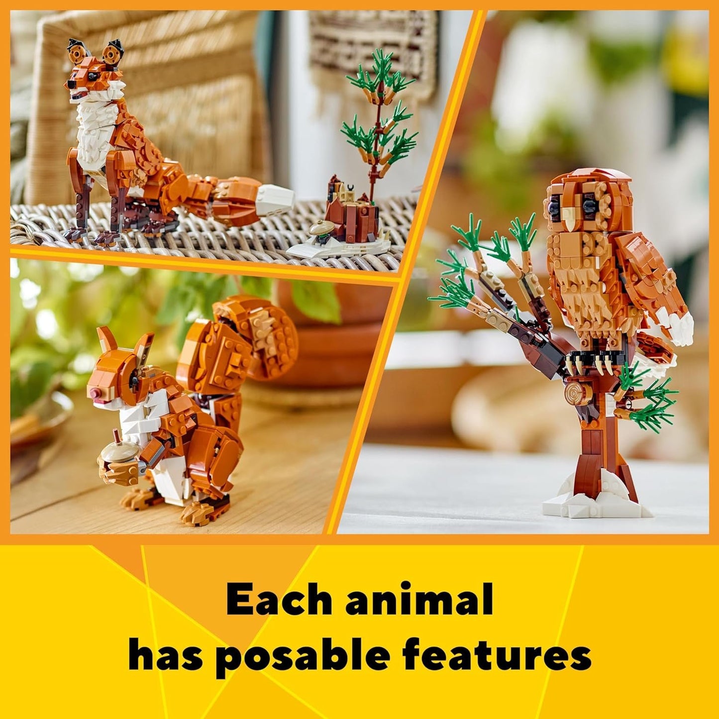 LEGO Creator Forest Animals: Red Fox 3in1 Toy 31154 (667 Pieces)