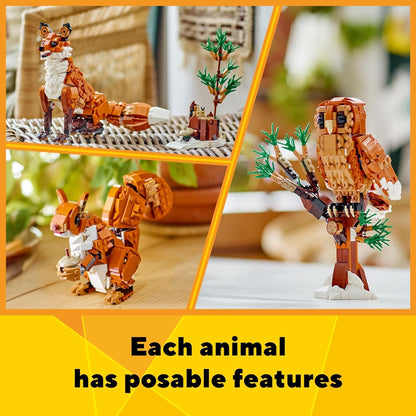 LEGO Creator Forest Animals: Red Fox 3in1 Toy 31154 (667 Pieces)