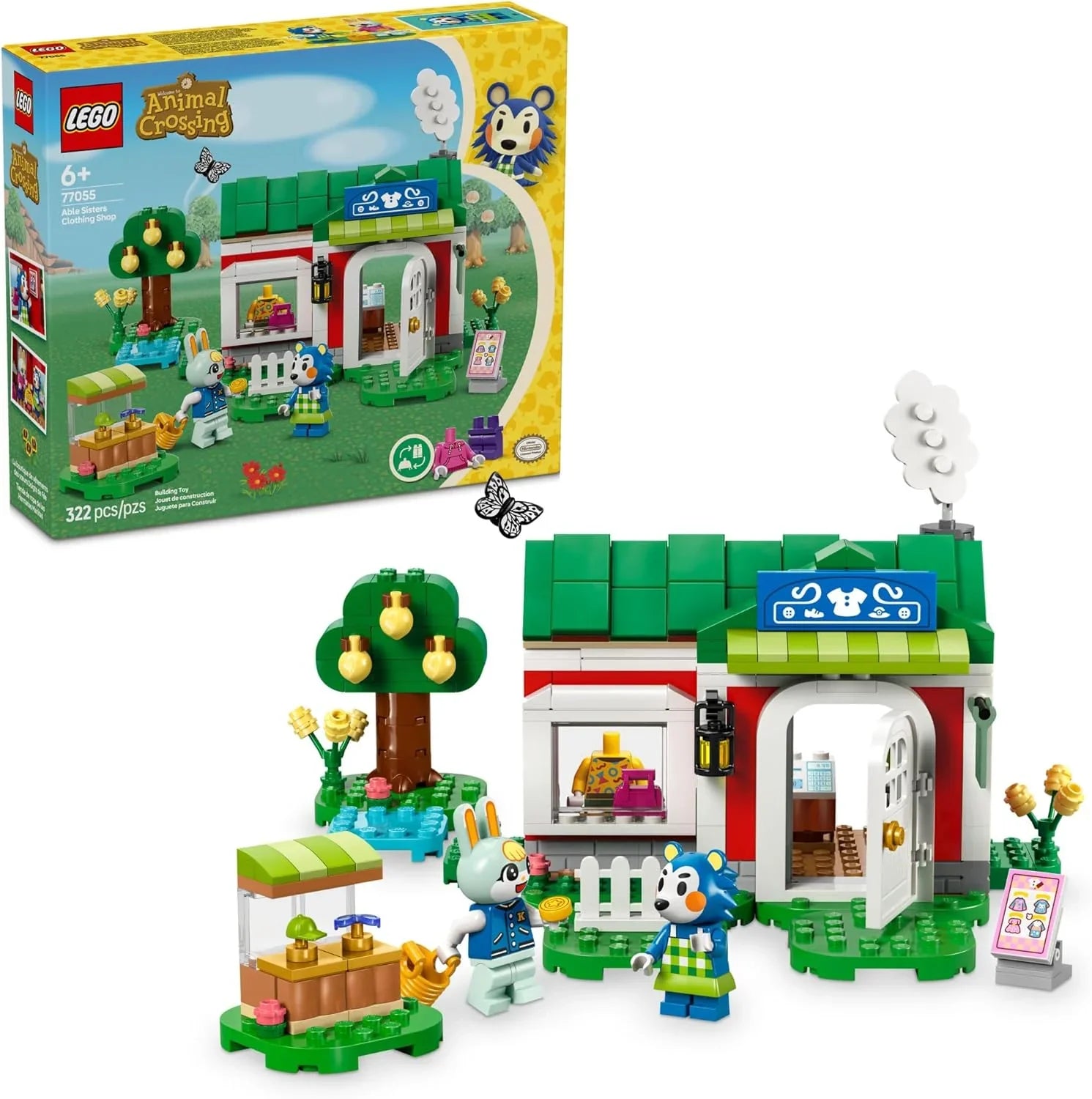 LEGO 77055 Animal Crossing Able Sisters Clothing Shop Building Set (259 Pieces) - Jaiman Toys