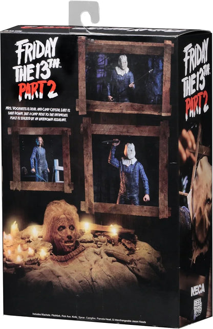 Friday the 13th Part 2 Slasher Action Figure – 7 Inch Horror Collectible Figure with Weapons & Accessories