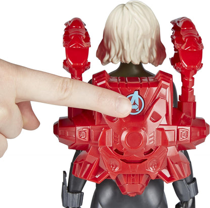 Marvel Avengers Infinity War Titan Hero Series Black Widow 12-Inch Action Figure with Power FX Port | Official Hasbro Superhero Toy
