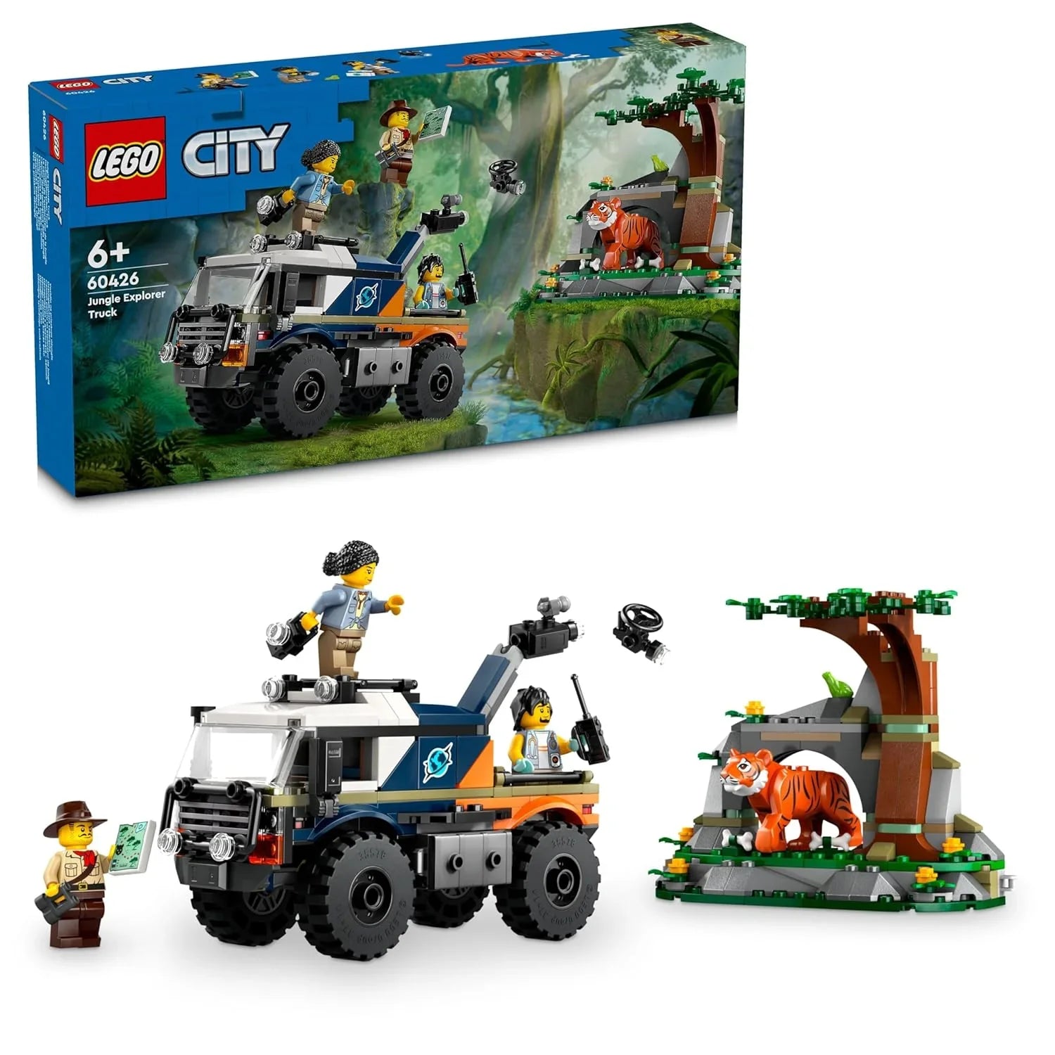 LEGO City Jungle Explorer Off-Road Truck Toy 60426 Building Blocks Toys for 6+ Gift for Boys and Girls - Jaiman Toys