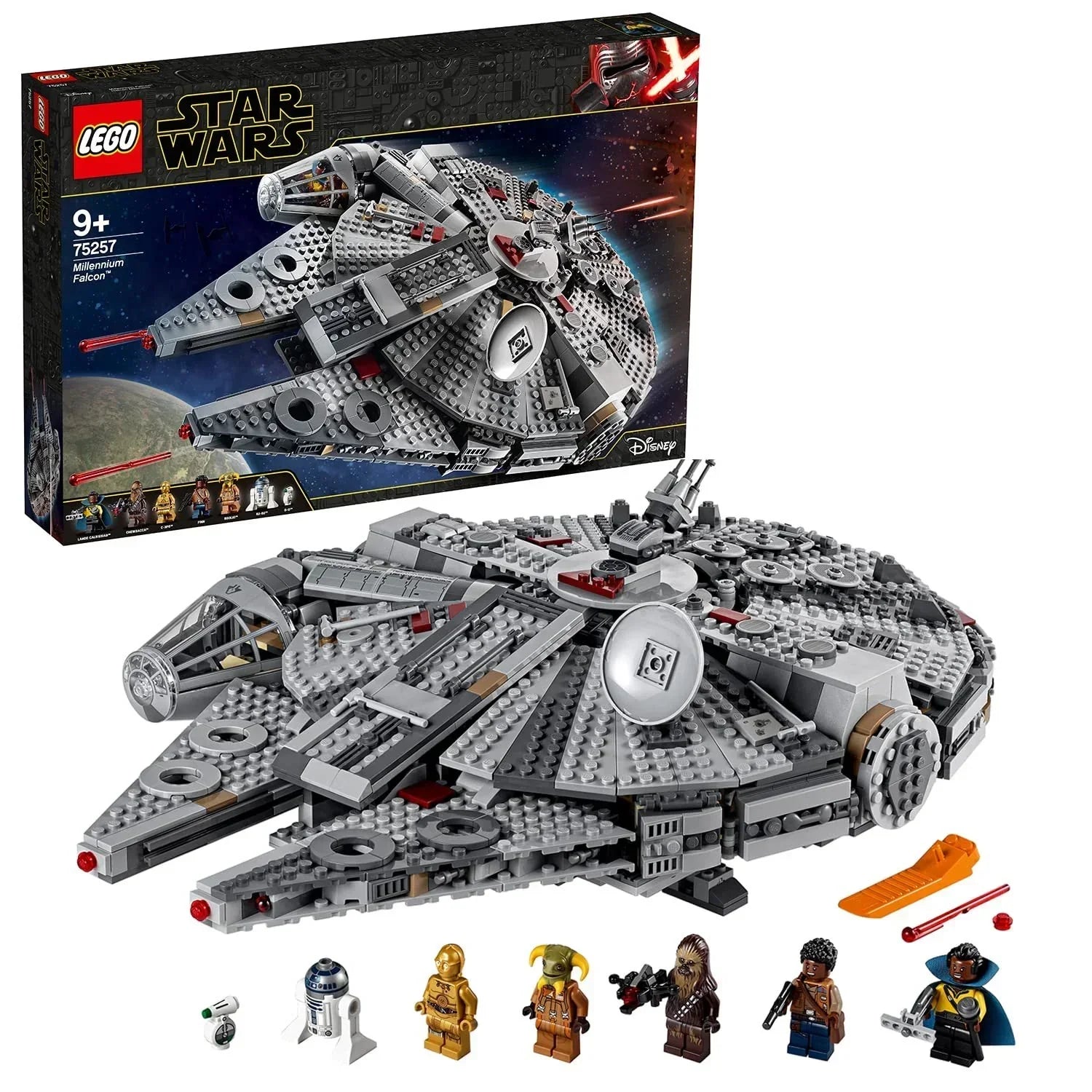 LEGO Millennium Falcon Building Blocks for Kids (1351 Pcs) 75257,Multicolor - Jaiman Toys
