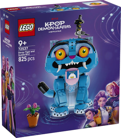 LEGO 72537 KPop Demon Hunters Derpy Tiger and Sussie Bird – Posable Character Building Set, 825 Pieces, Ages 9+