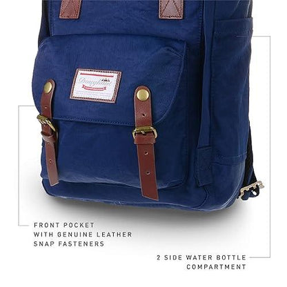 Doughnut Macaroon Multicolor 16L Backpack – Lightweight Water-Repellent Daypack for Women & Girls (Travel, School, College Use) - Jaiman Toys