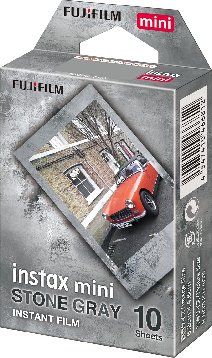 Fujifilm Instax Mini Film – Stone Gray Edition (10 Sheets) for all Instax Mini Series Camera - Jaiman Toys