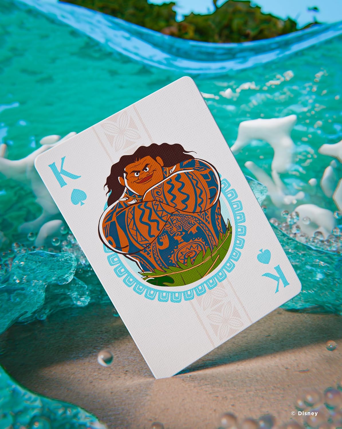 Bicycle Disney Moana Playing Cards – Poker Size Deck with Air-Cushion Finish & Foil Tuck Box