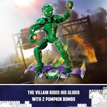 (Box Damage) Lego 76284 Super Heroes Green Goblin Construction Figure 471 Pieces