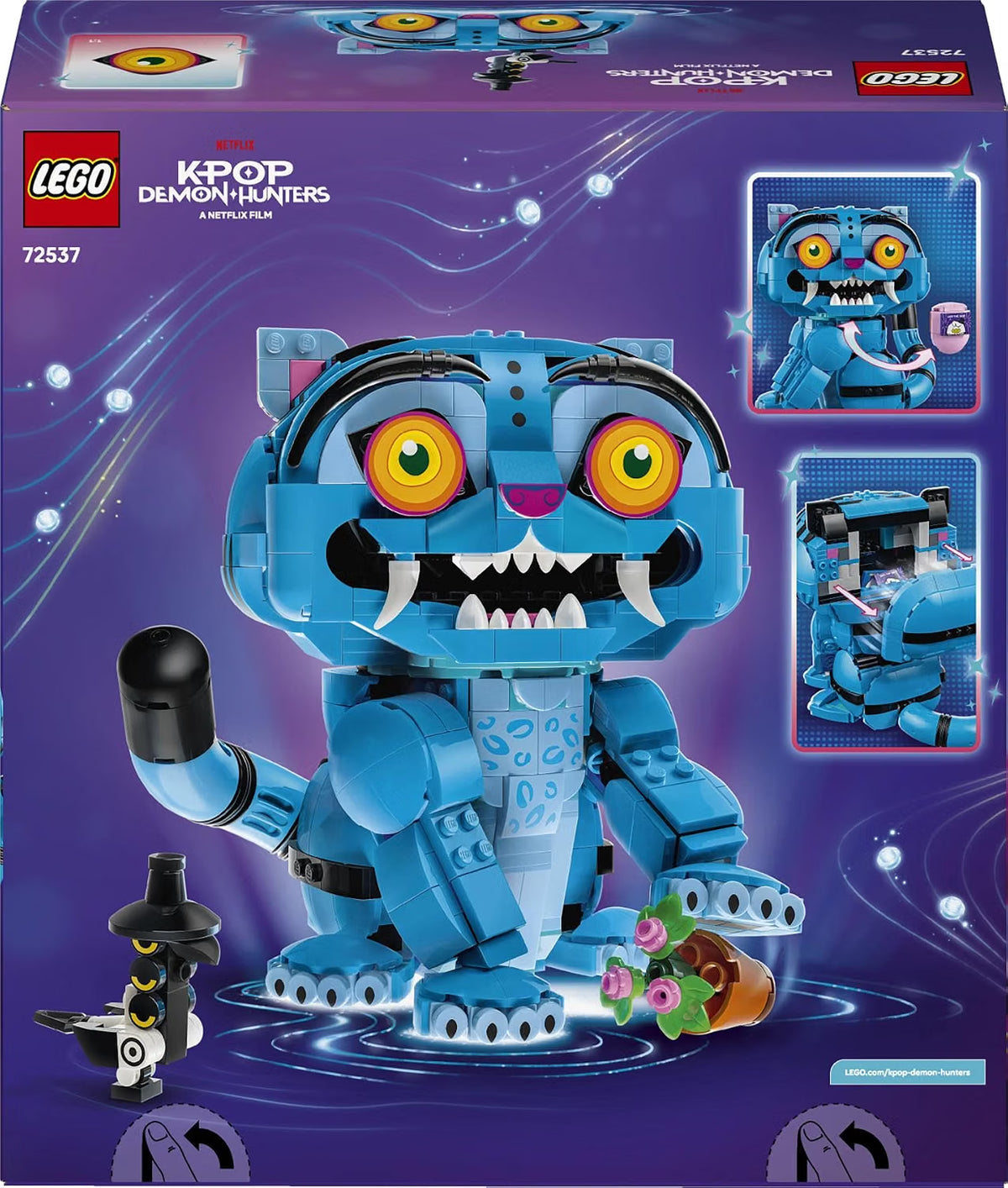 LEGO 72537 KPop Demon Hunters Derpy Tiger and Sussie Bird – Posable Character Building Set, 825 Pieces, Ages 9+