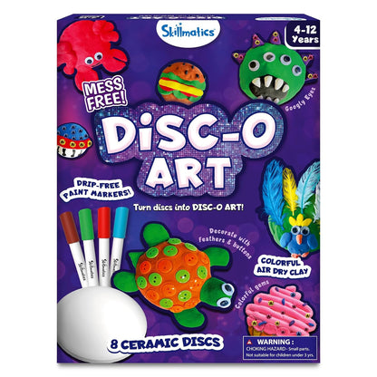 Skillmatics Art & Craft Activity - Disc-o Art, Mess-Free Art & Craft Activity for Girls & Boys, Craft Kits & Supplies, DIY Creative Activity, Gifts for Kids Ages 4, 5, 6, 7, 8, 9, 10, 11,12