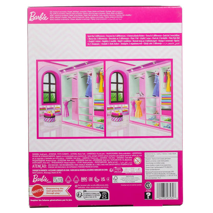 Barbie Doll with Clothes & Accessories | 4 Complete Outfits | Fashion Play Doll for Kids 3–8 Years