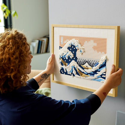 LEGO 31208 Art Hokusai – The Great Wave Building Kit (1,810 Pieces) | Japanese Wall Art Display Set for Adults