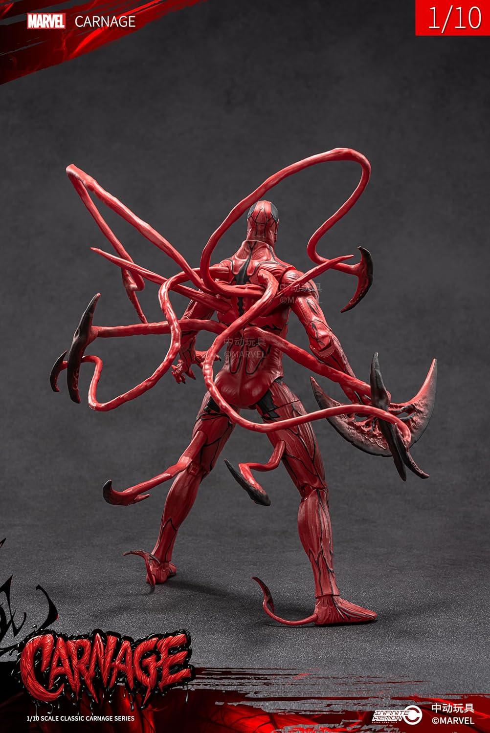 ZD Toys Carnage – Ultimate Action Figure | 1:10 Scale Marvel Villain Collectible (Full Set Edition) - Jaiman Toys