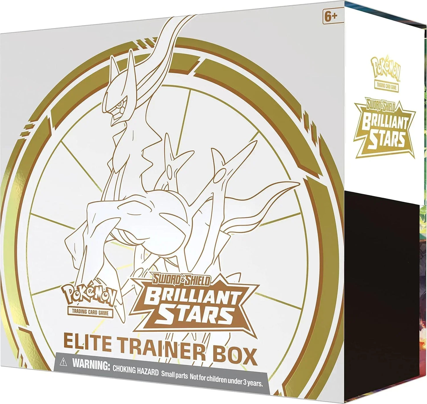 Original Pokémon TCG Sword & Shield: Brilliant Stars Elite Trainer Box – Arceus Edition, 8 Booster Packs, Official Pokémon ETB