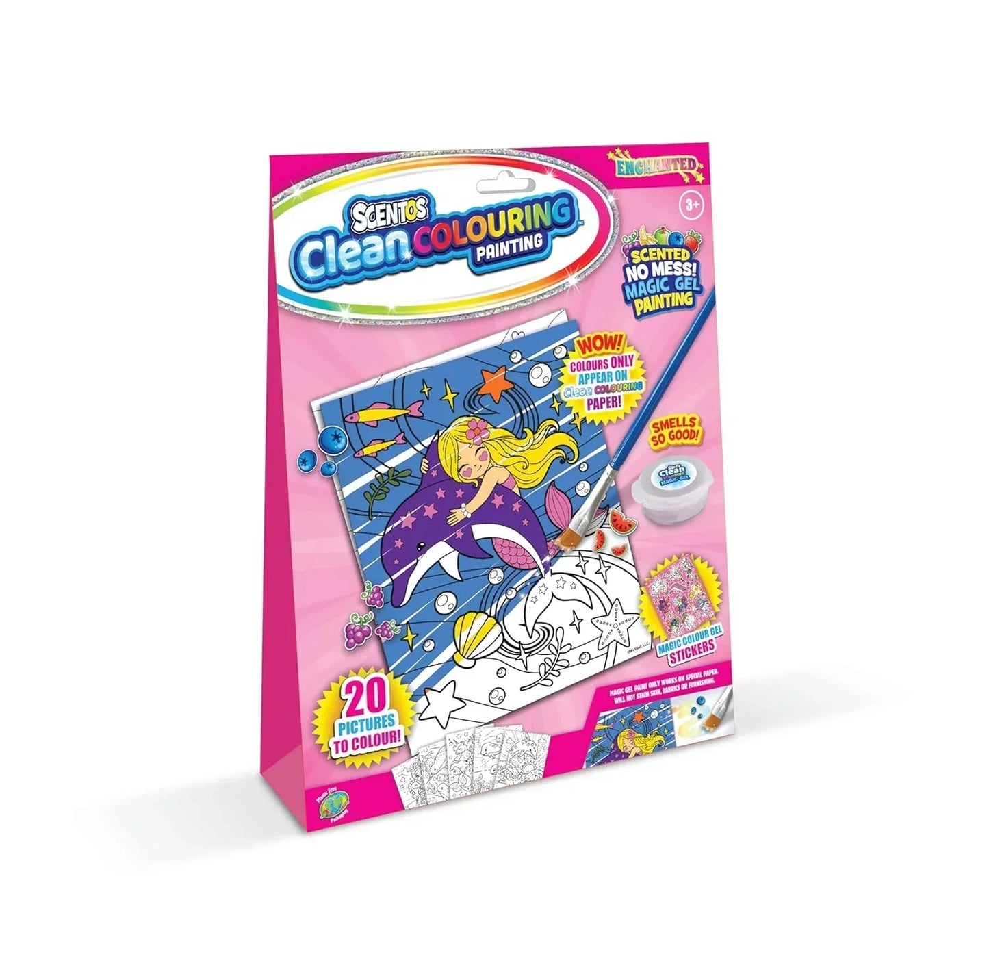 Scentos CleanColouring Magic Gel Painting Set - Enchanted - Jaiman Toys
