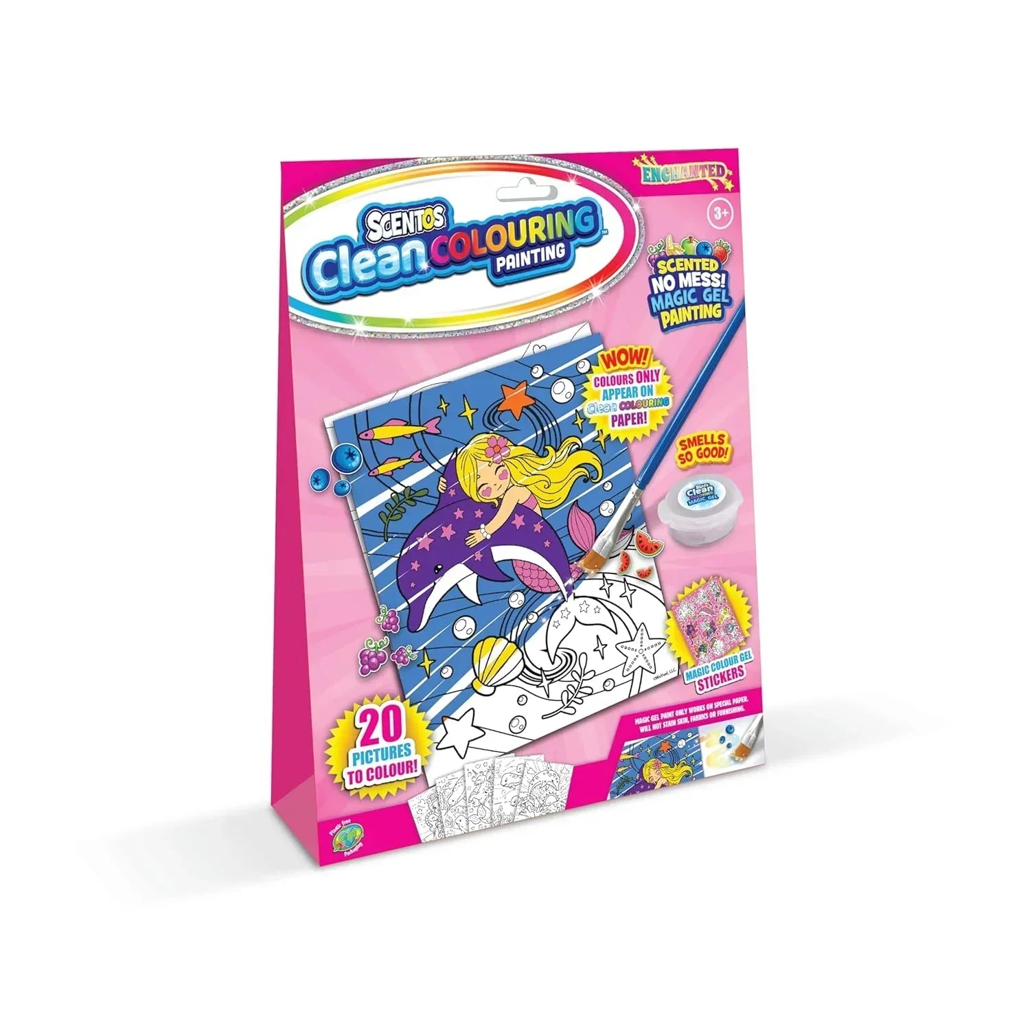 Scentos CleanColouring Magic Gel Painting Set - Enchanted - Jaiman Toys