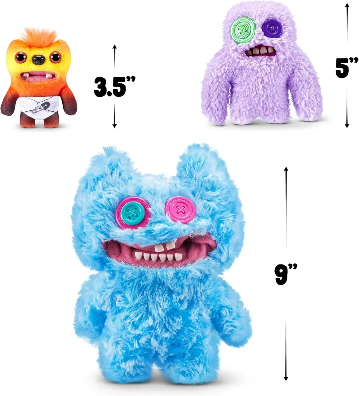 5 ugly monsters Fugger Family by ZURU Funny Ugly Monster, Plush, Collectible, Toy (Sti – Jaiman Toys