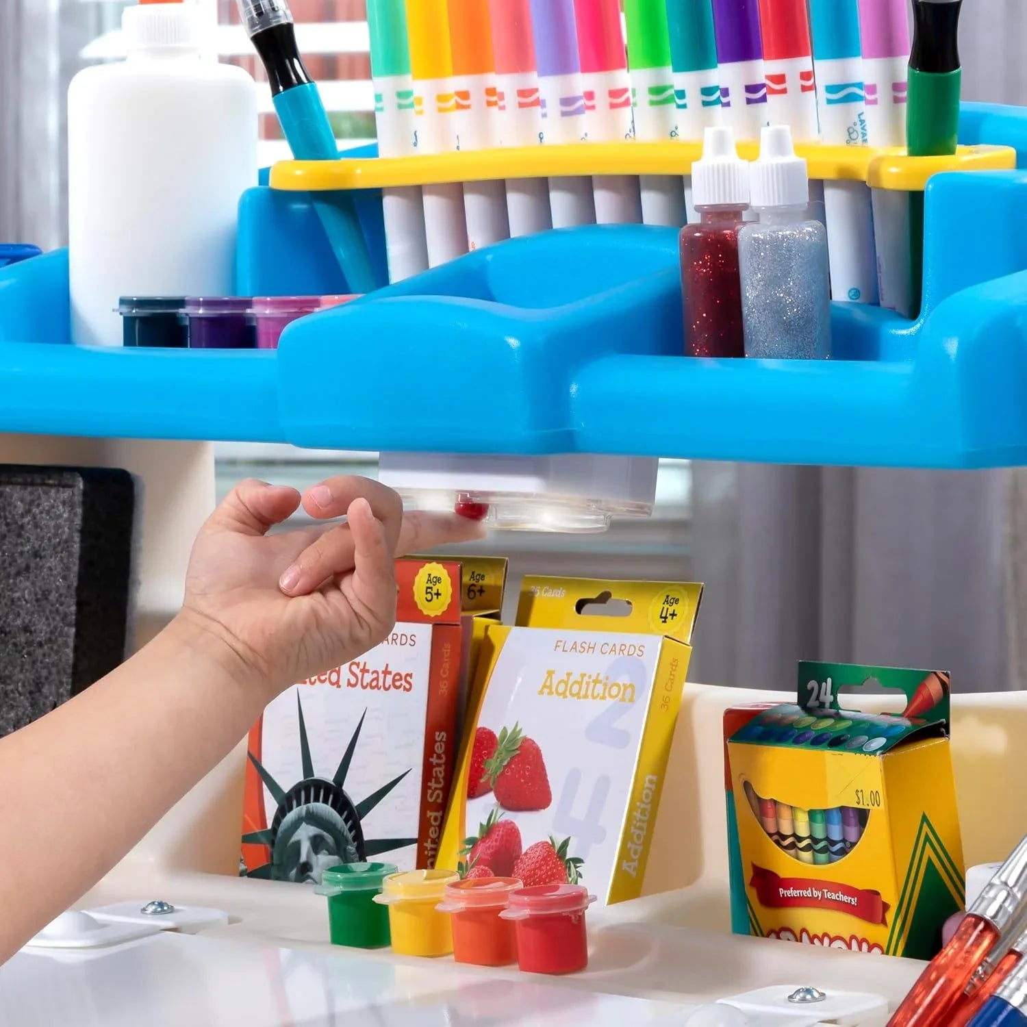 Step2 Deluxe Art Master Desk – Kids Art & Craft Workstation - Jaiman Toys