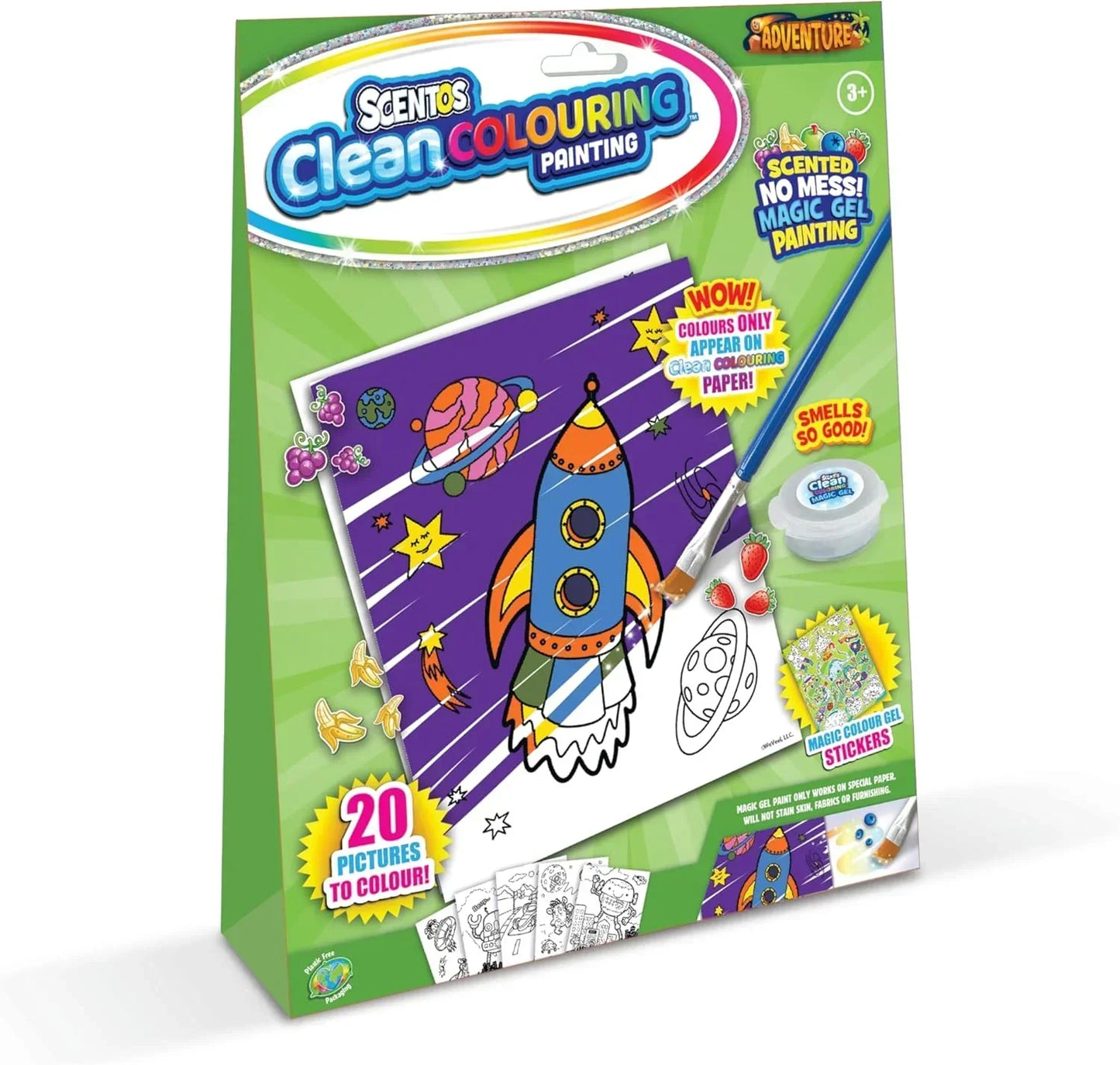 Scentos CleanColouring Magic Gel Painting Adventure Set - Jaiman Toys