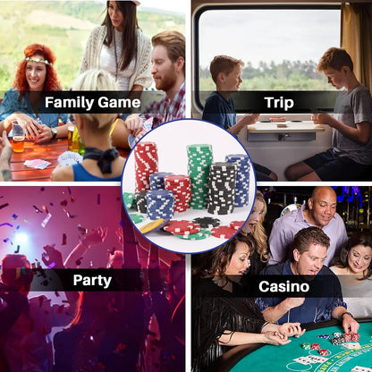 Poker Complete Game Set – Casino Style 500 Chips, Multiplayer