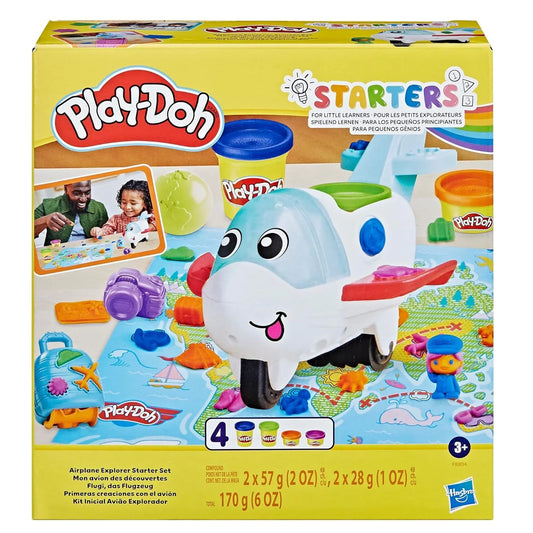 Play-Doh Flugi the Aeroplane Starter Kit – Creative Craft Set with 4 Play-Doh Tubs, Tools & Accessories for Kids - Jaiman Toys