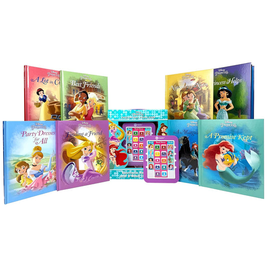 Disney Princess Dream Big Princess Me Reader Electronic Storybook & 8 Book Set by PI Kids | Interactive Reading Toy with Disney Princess Stories | Educational Learning Gift for Toddlers & Kids