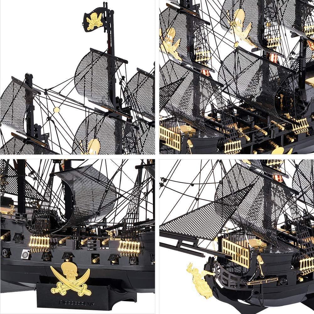 Piececool 3D Metal Puzzle The Black Pearl Pirate Ship (Large