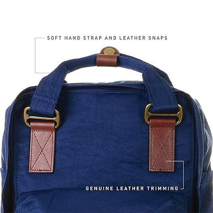 Doughnut Macaroon Multicolor 16L Backpack – Lightweight Water-Repellent Daypack for Women & Girls (Travel, School, College Use) - Jaiman Toys