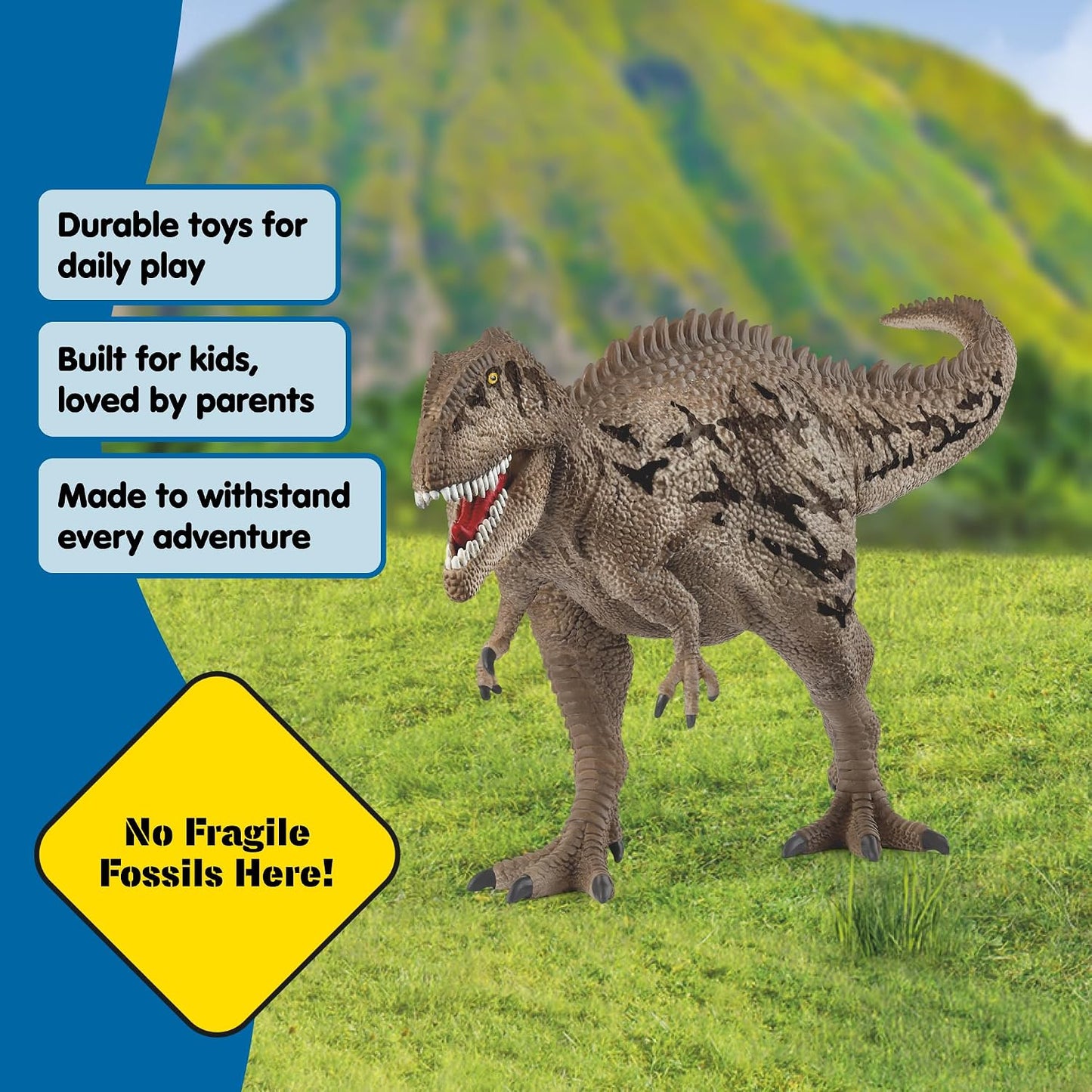 Schleich Dinosaurs - Carcharodontosaurus Toy Figurine - Kids 4+, 15048 | Dinosaur Figurine, Realistic Animal Toys, Dino Figure for Boys and Girls,...
