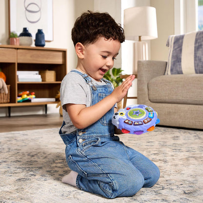 VTech Zoo Jamz Hedgehog Tambourine Interactive Musical Toy for Toddlers | Learning Instrument with Lights, Games & Songs