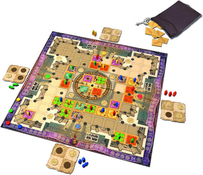 Queen Games Maharani Mosaic Board Game | Strategic Tile Placement & Pattern Building Game | Family Party Game for 2–4 Players | Ages 8+
