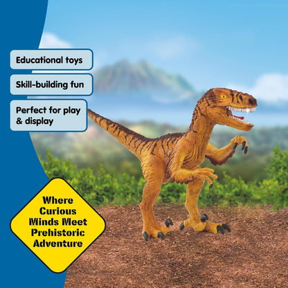 Schleich Dinosaurs - Velociraptor Toy Figurine - Kids Ages 4+, 15045 | Dinosaur Figurine, Realistic Animal Toys, Dino Figure for Boys and Girls, Screen-Free Imaginative Pretend Play