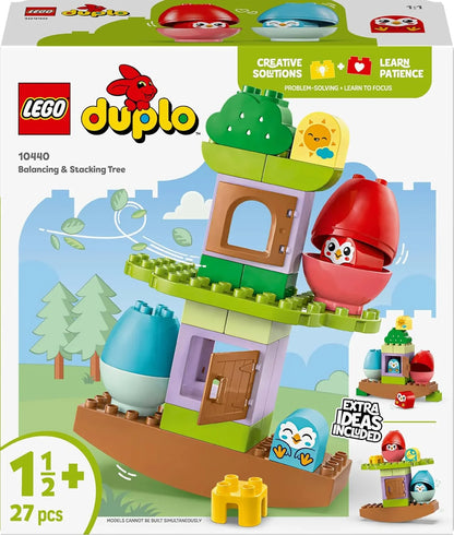 LEGO DUPLO 10440 My First Balancing & Stacking Tree, Educational Toys for 1.5 Plus Year Old Boys & Girls, Toddler Learning Set with 2 Bird Figures Encourages Creative Pla