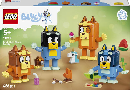 LEGO® Bluey Brick-Built Bluey Family 11217 Toy Set, 466 Pieces