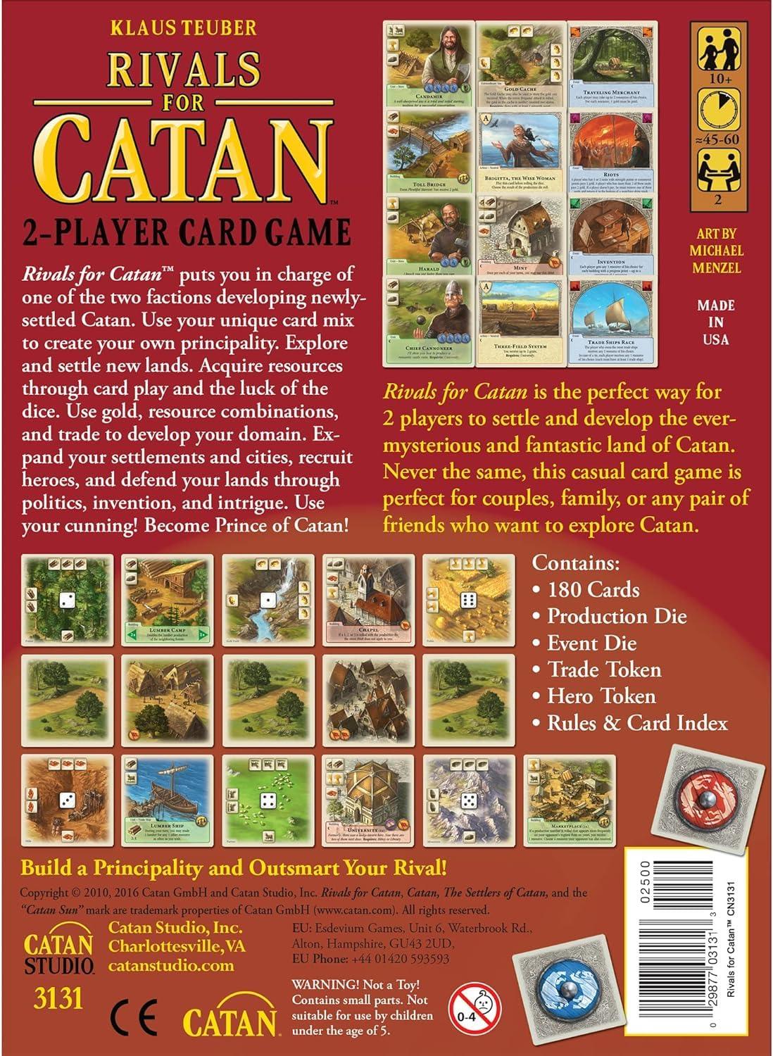 Rivals for Catan Card Game – 2 Player Strategy Game of Settlement, Trade & Conflict - Jaiman Toys