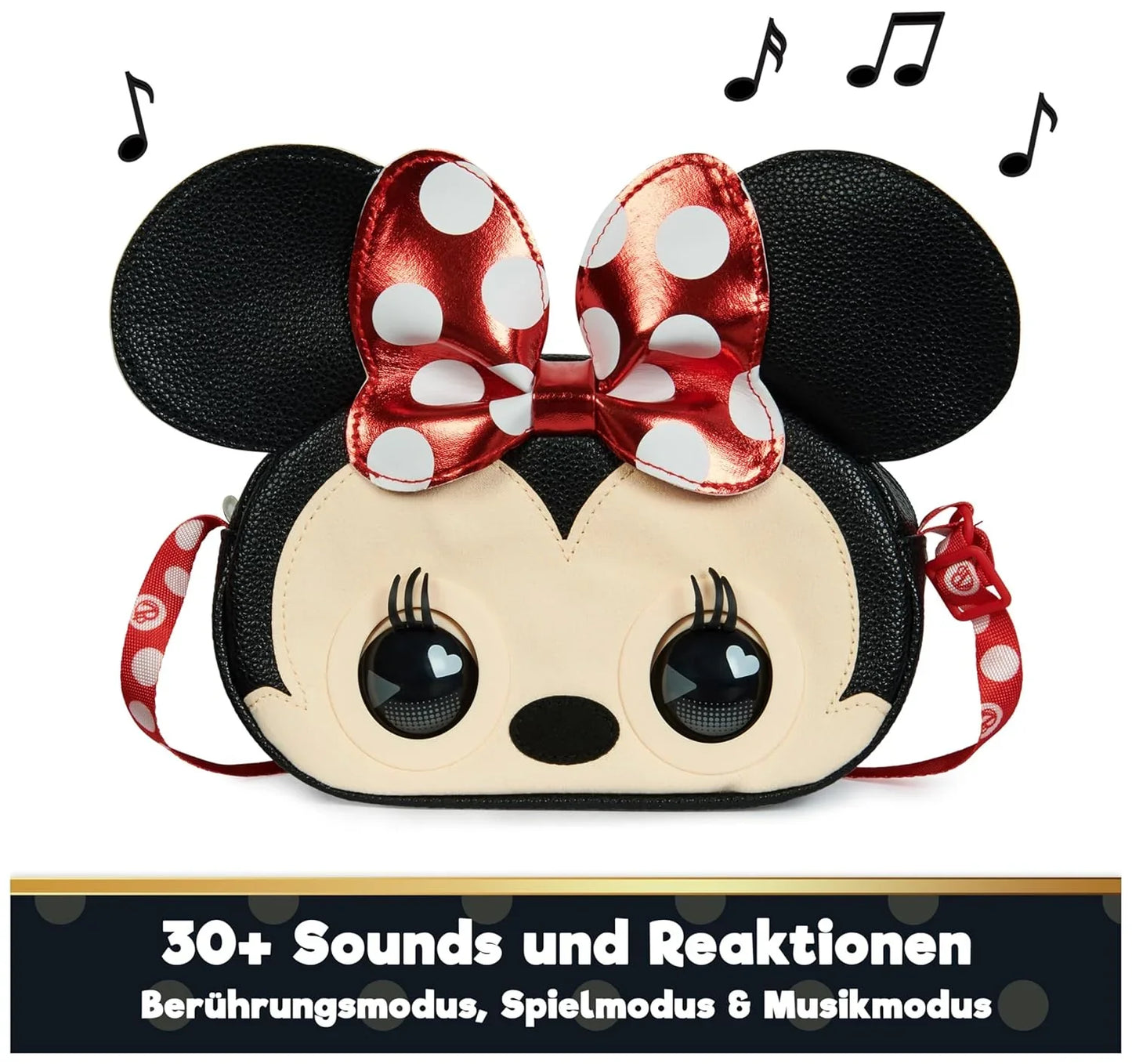 Purse Pets DIS Interactive Minnie Mouse – Plush Shoulder Bag Toy for Kids