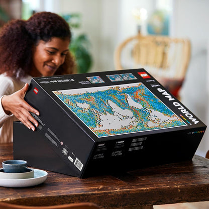 LEGO 31203 Art World Map  Building Kit (11,695 Pieces) | Customizable Wall Art & Home Décor Set for Adults