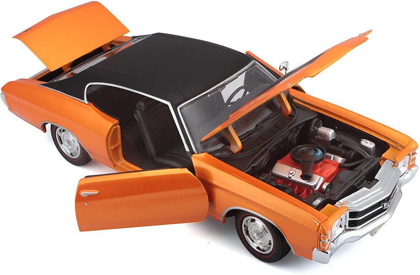 Maisto 1:18 1971 Chevrolet Chevelle SS 454 Sport Coupe Die-Cast Model Car | Classic Muscle Car Collectible