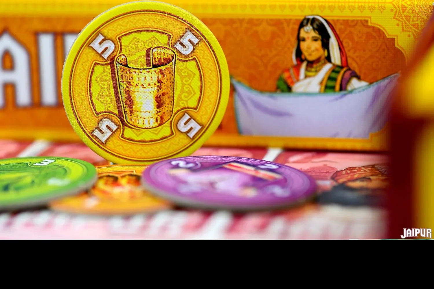 Jaipur Board Game – 2 Player Strategy Card Trading Game | Fast-Paced Market Competition | Award-Winning Family Game - Jaiman Toys