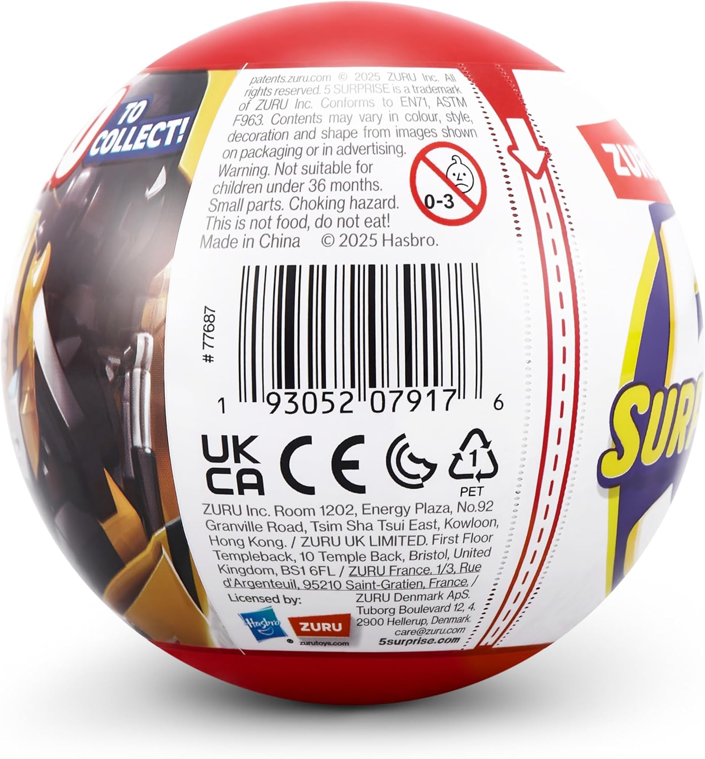 ZURU 5 Surprise Transformers Optimus Prime Collectible Capsule Toy | Mini Action Figure with Surprise Accessories | Kids Toy 3+