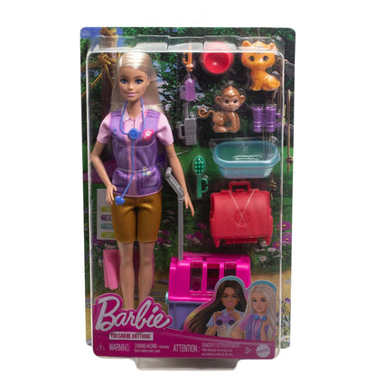 Barbie Careers Wildlife Veterinarian Doll Playset with Animal Rescue Accessories (11.5 inches) | Mattel Barbie You Can Be Anything