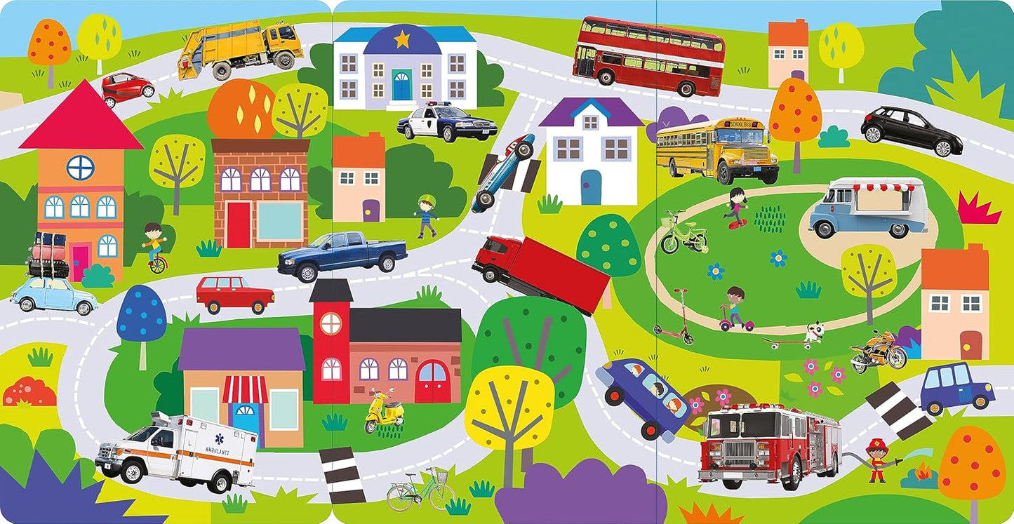 North Parade 100 Button Look and Find Things That Go Words and Sounds Interactive Sound Book for Kids
