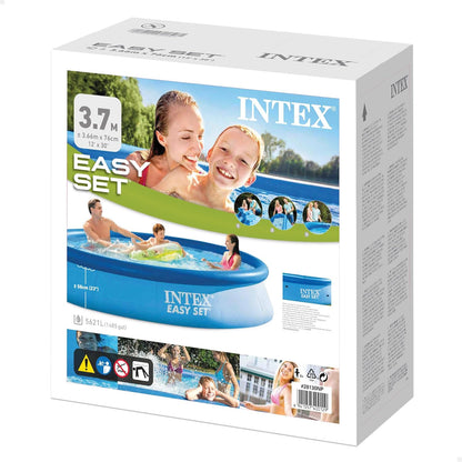 Intex Easy Set Swimming Pool 28130 – 12 ft x 30 in (366 × 76 cm) Inflatable Family Pool | Quick Setup Backyard Pool