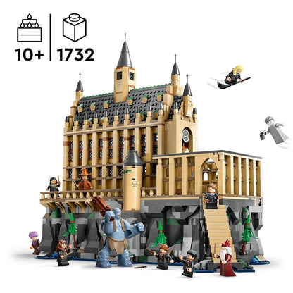 (Box Damage) LEGO 76435 Harry Potter Hogwarts Castle: The Great Hall Building Blocks (1732 Pieces)