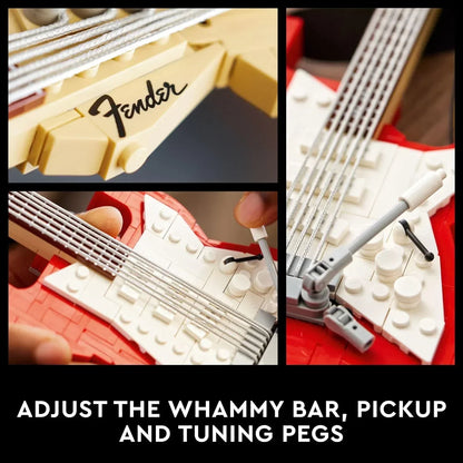 LEGO Ideas 21329 Fender Stratocaster  Guitar Building Kit (1,079 Pieces)
