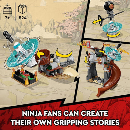 Lego 71764! NinJago Ninja Training Center Building Kit Featuring NinJago Zane and Jay, a Snake Figure and a Spinning Toy; Construction Toys for Kids Aged 7+ (524 Pieces)